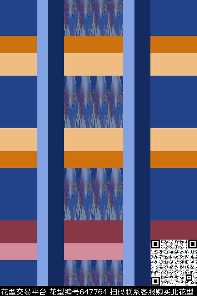 格子组合格子混搭格子图案传统印花华亿平台下载（图片编号: 647764） - 瓦栏（Walan）