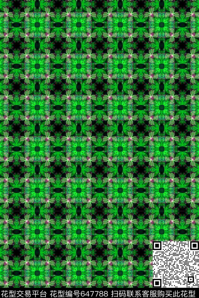 蓝色格子衬衣华亿平台苏格兰格数码印花华亿平台下载（图片编号: 647788） - 瓦栏（Walan）