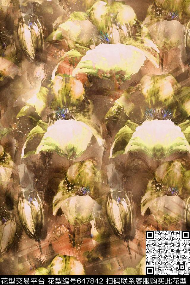 数码零点--女装玫瑰数码印花华亿平台下载（图片编号: 647842） - 瓦栏（Walan）