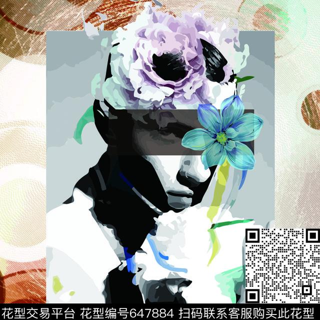 淑女大牌风莫妮卡-定位华亿平台数码印花华亿平台下载（图片编号: 647884） - 瓦栏（Walan）