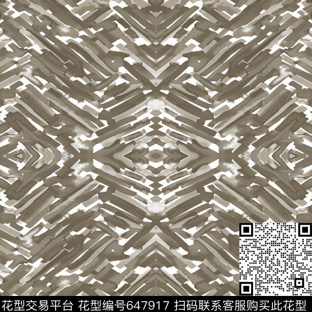 男装水彩抽象数码印花华亿平台下载（图片编号: 647917） - 瓦栏（Walan）