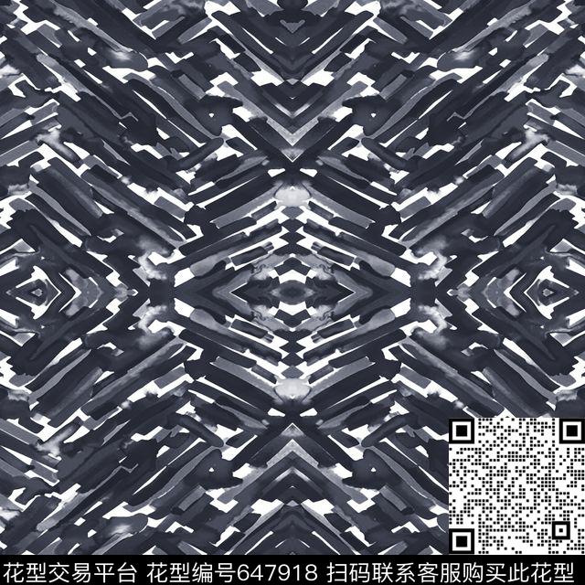 男装水彩抽象数码印花华亿平台下载（图片编号: 647918） - 瓦栏（Walan）