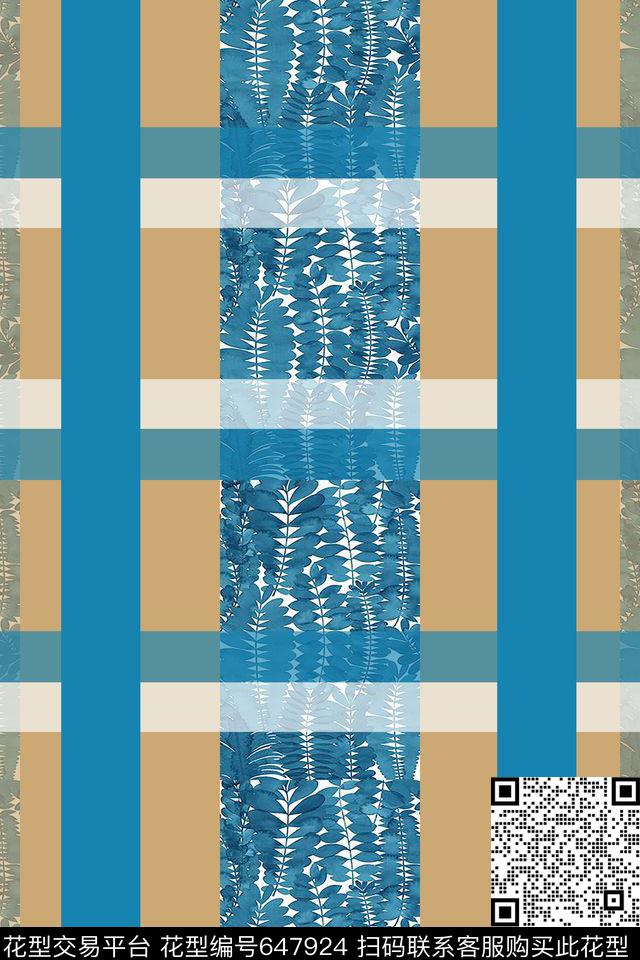 商务数码格子组合格子混搭传统印花华亿平台下载（图片编号: 647924） - 瓦栏（Walan）