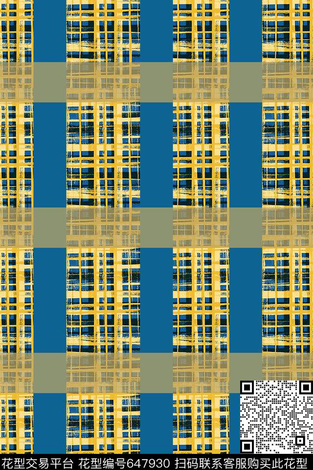 格子混搭格子组合商务数码传统印花华亿平台下载（图片编号: 647930） - 瓦栏（Walan）