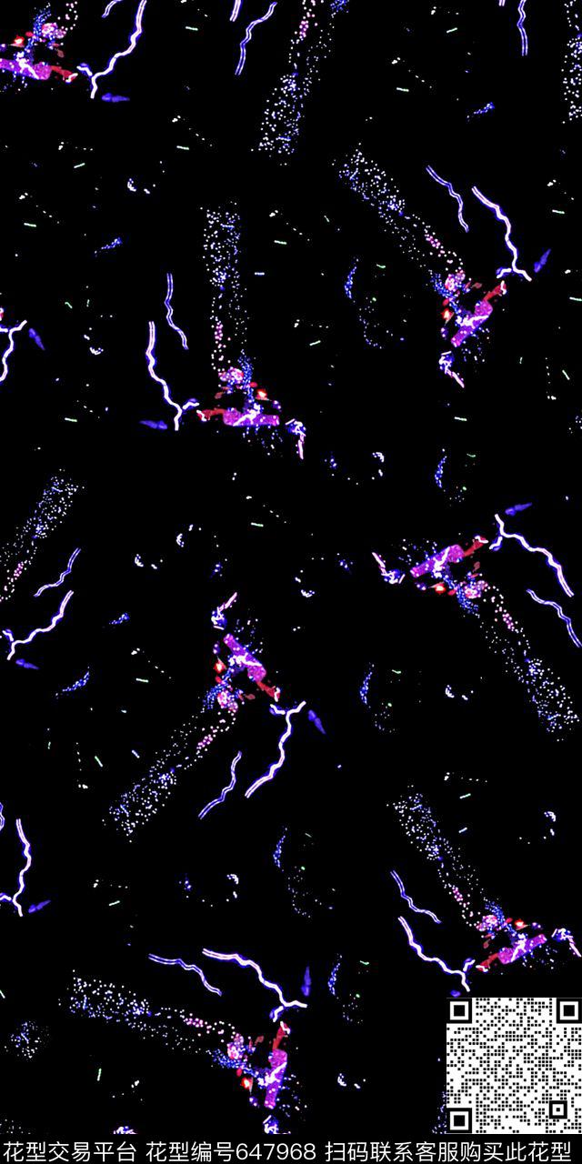 抽象光点新奇传统印花华亿平台下载（图片编号: 647968） - 瓦栏（Walan）