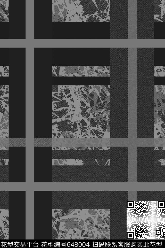 格子斜纹肌理数码印花华亿平台下载（图片编号: 648004） - 瓦栏（Walan）