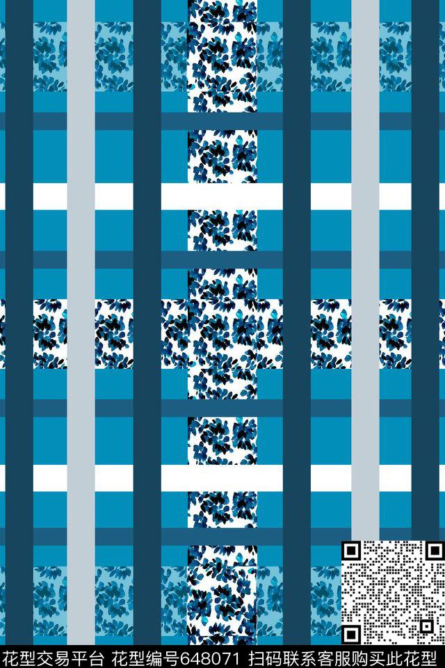 格子组合格子混搭商务数码传统印花华亿平台下载（图片编号: 648071） - 瓦栏（Walan）