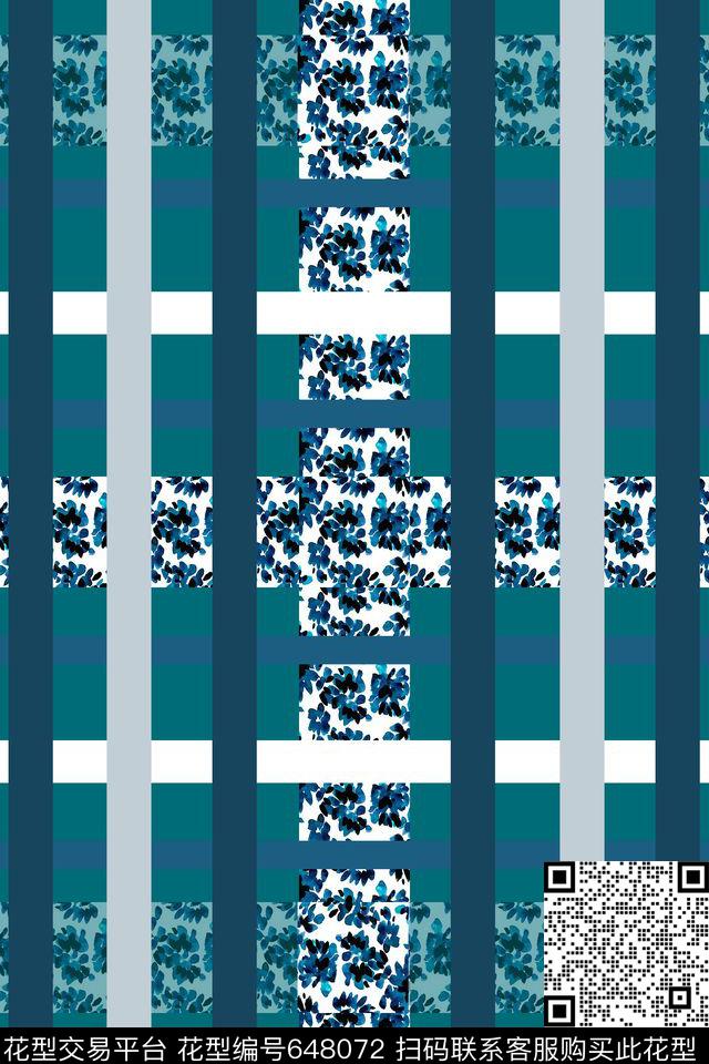 格子组合格子混搭商务数码传统印花华亿平台下载（图片编号: 648072） - 瓦栏（Walan）