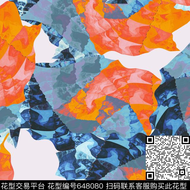女装华亿平台秘密3.0【抽象形态】抽象数码印花华亿平台下载（图片编号: 648080） - 瓦栏（Walan）