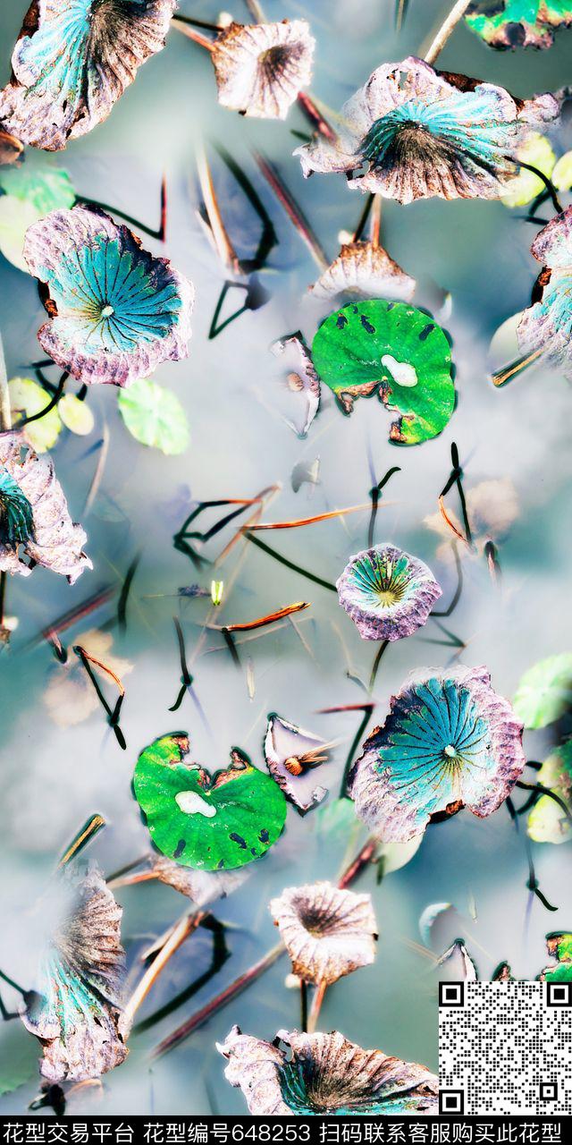 清爽大气数码女装数码印花华亿平台下载（图片编号: 648253） - 瓦栏（Walan）