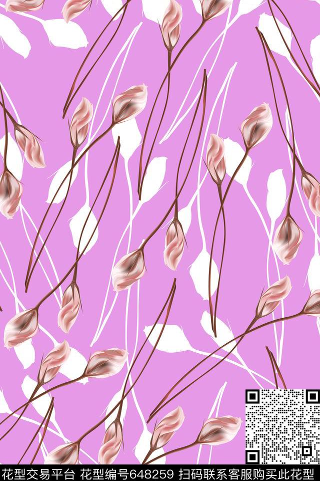 乱花花瓣小碎花数码印花华亿平台下载（图片编号: 648259） - 瓦栏（Walan）