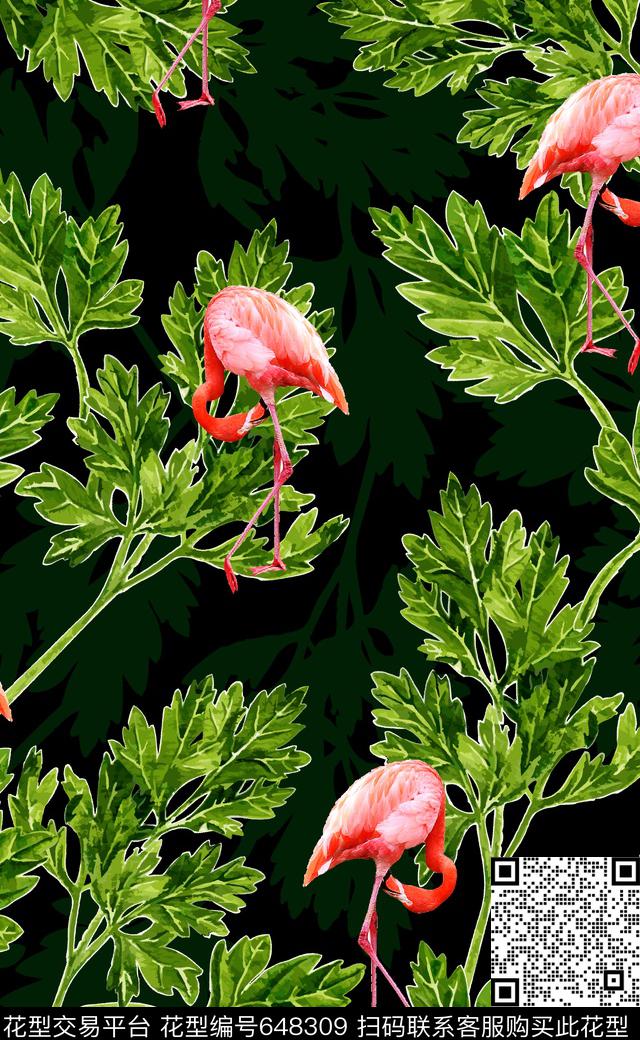 泳装时尚花卉热带雨林数码印花华亿平台下载（图片编号: 648309） - 瓦栏（Walan）