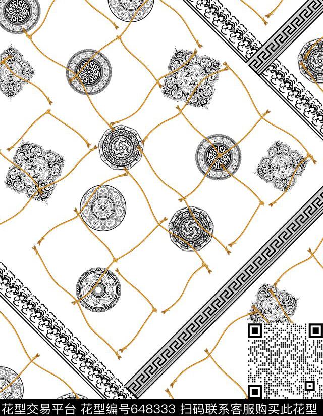 几何分割男装数码印花华亿平台下载（图片编号: 648333） - 瓦栏（Walan）