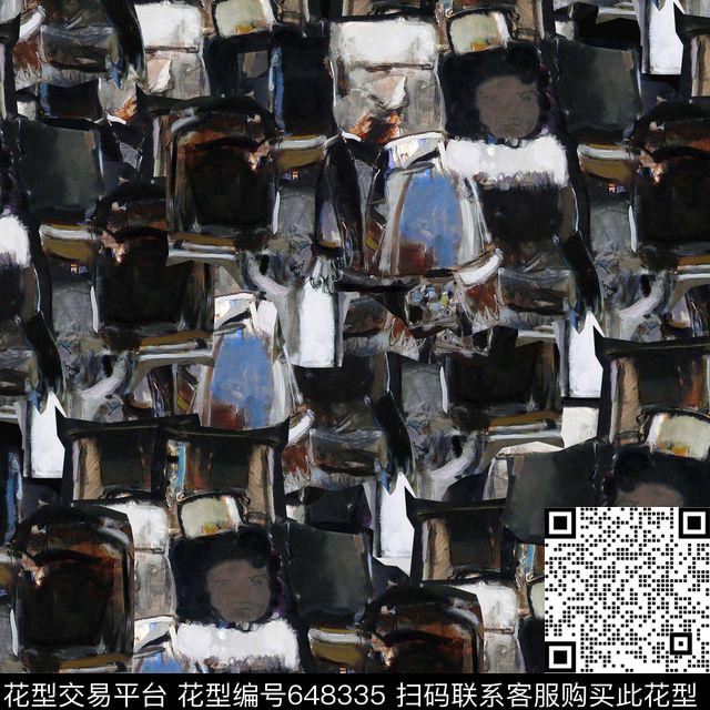 复古男装华亿平台♥红桃A〖艺术涂鸦〗数码印花华亿平台下载（图片编号: 648335） - 瓦栏（Walan）