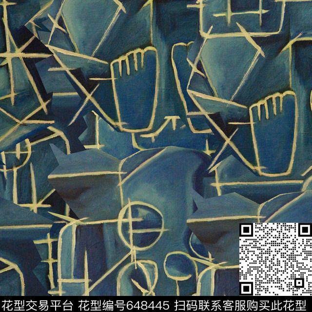 艺术怀旧复古数码印花华亿平台下载（图片编号: 648445） - 瓦栏（Walan）