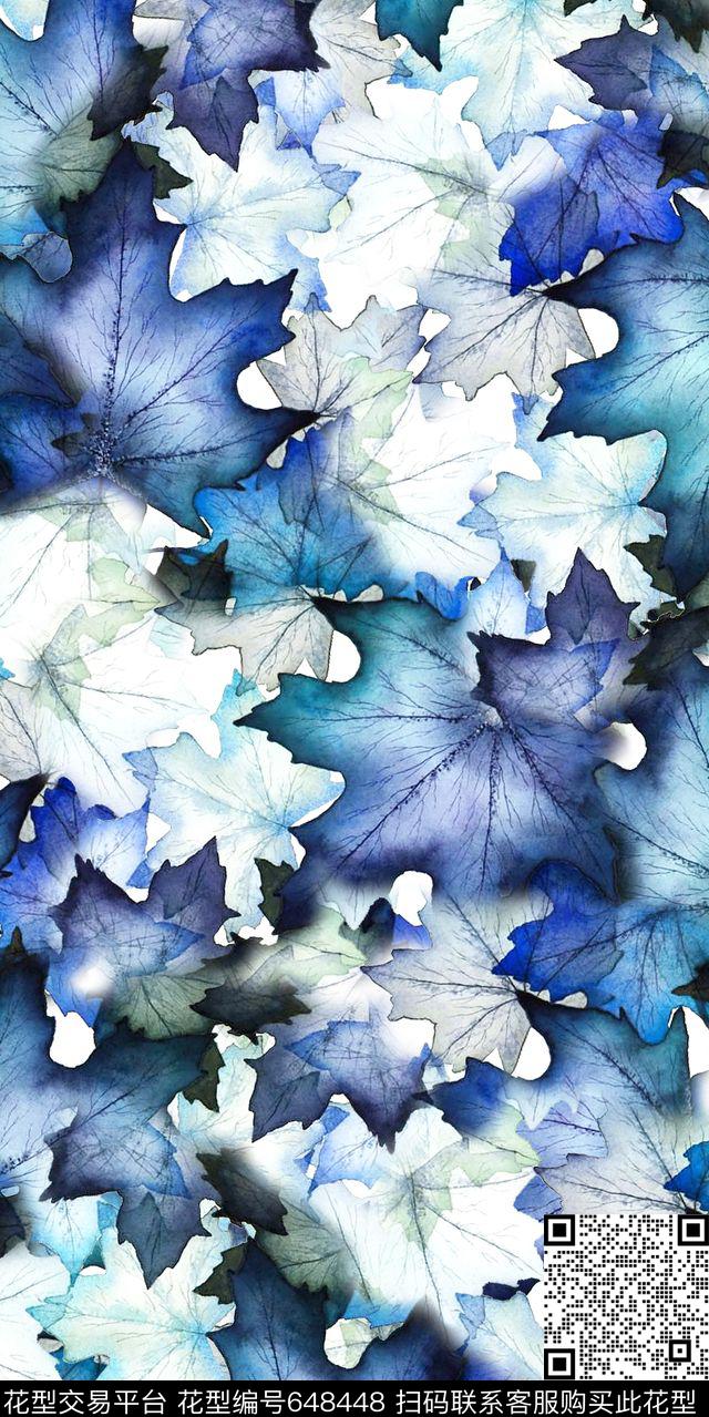 满版枫叶数码印花华亿平台下载（图片编号: 648448） - 瓦栏（Walan）