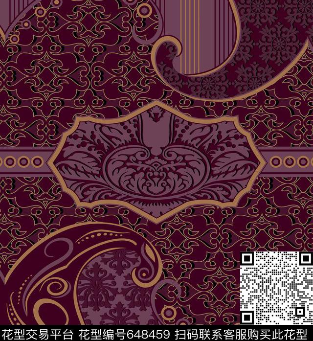 大马士革传统印花华亿平台下载（图片编号: 648459） - 瓦栏（Walan）