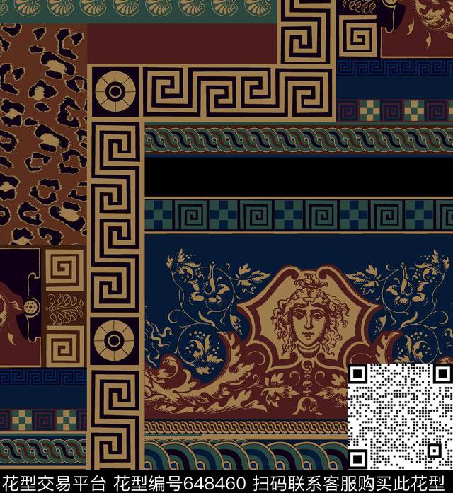 解构传统印花华亿平台下载（图片编号: 648460） - 瓦栏（Walan）