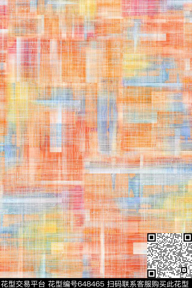 女装几何抽象风景数码印花华亿平台下载（图片编号: 648465） - 瓦栏（Walan）