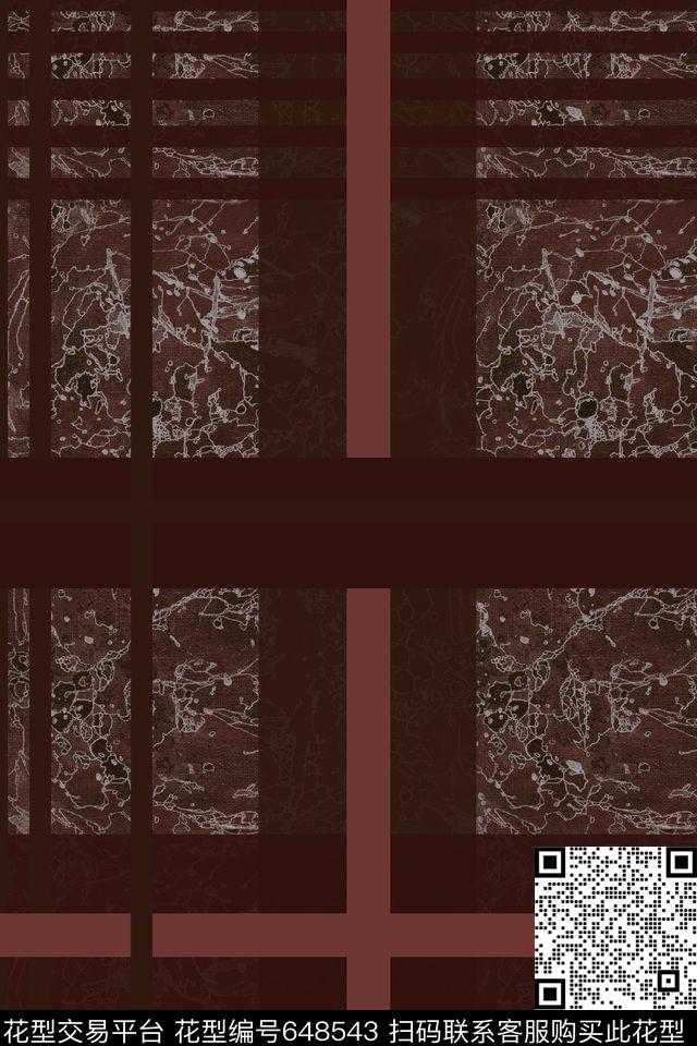 格子肌理男装传统印花华亿平台下载（图片编号: 648543） - 瓦栏（Walan）