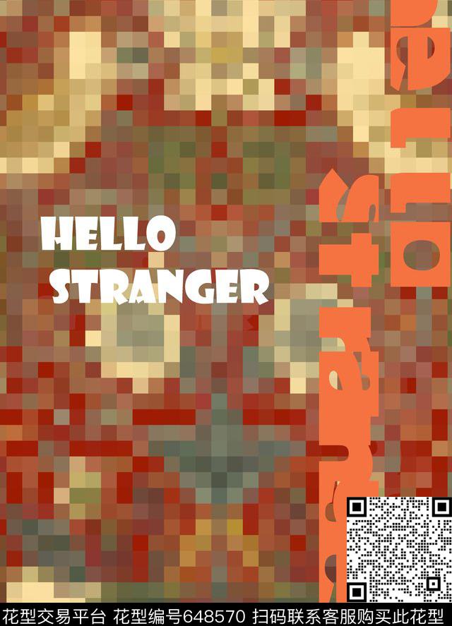 时尚个性字母数码印花华亿平台下载（图片编号: 648570） - 瓦栏（Walan）