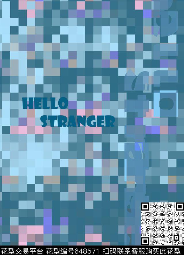 时尚个性字母数码印花华亿平台下载（图片编号: 648571） - 瓦栏（Walan）