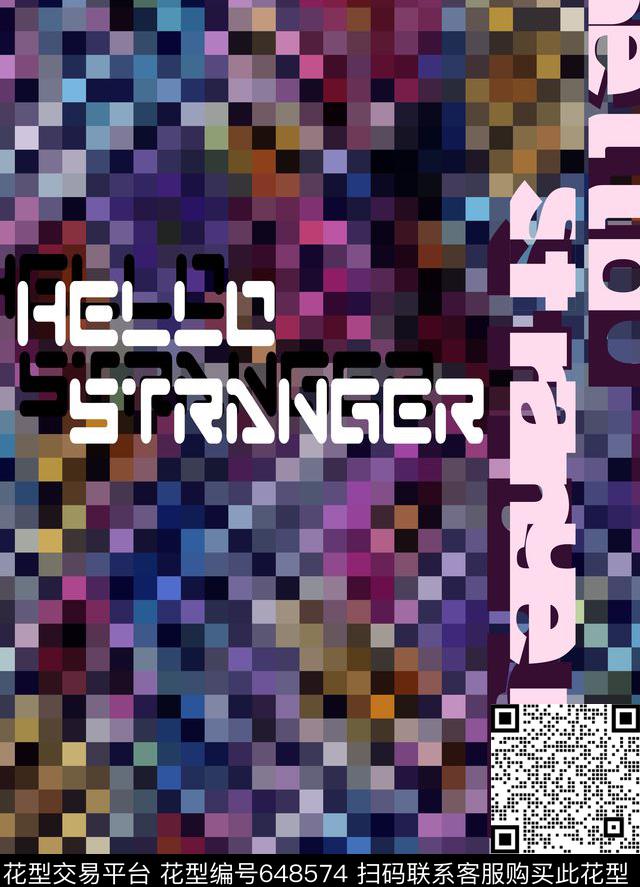 时尚个性字母数码印花华亿平台下载（图片编号: 648574） - 瓦栏（Walan）