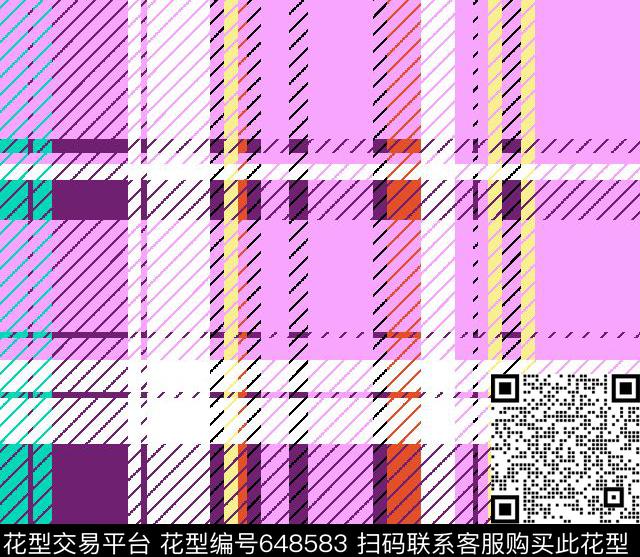 格子传统印花华亿平台下载（图片编号: 648583） - 瓦栏（Walan）