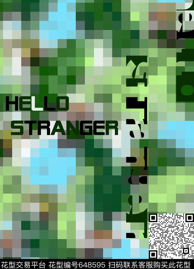 时尚个性字母数码印花华亿平台下载（图片编号: 648595） - 瓦栏（Walan）