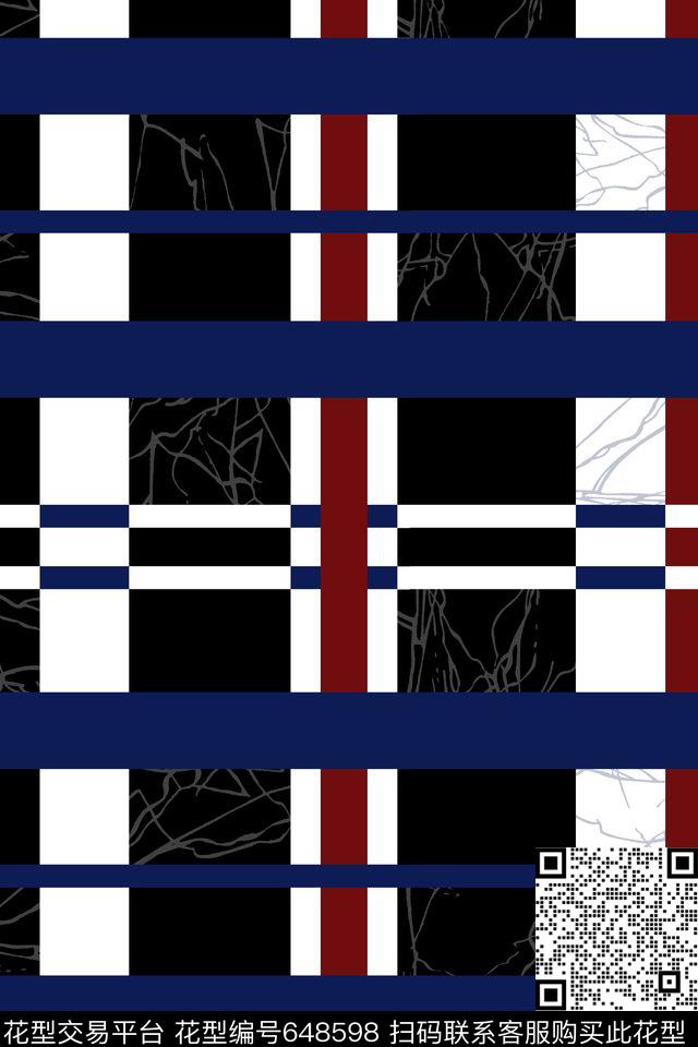 方格几何格子传统印花华亿平台下载（图片编号: 648598） - 瓦栏（Walan）