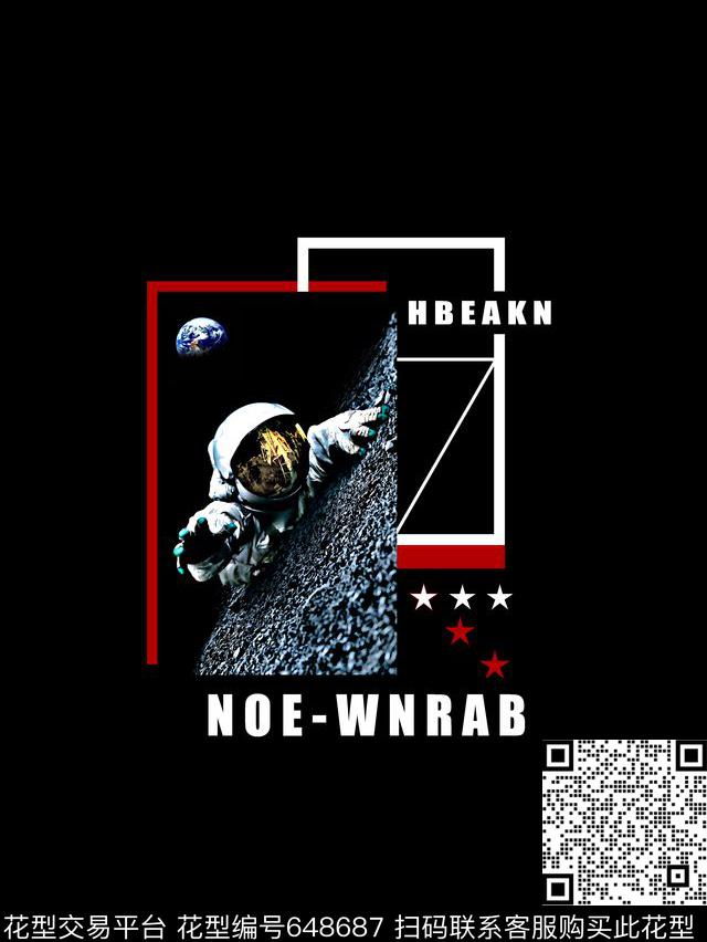 航天员星球男装T恤数码印花华亿平台下载（图片编号: 648687） - 瓦栏（Walan）