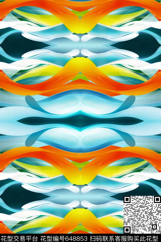 景观纹理条纹数码印花华亿平台下载（图片编号: 648853） - 瓦栏（Walan）