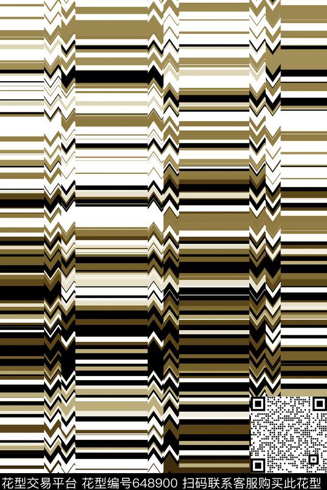 线条条纹几何传统印花华亿平台下载（图片编号: 648900） - 瓦栏（Walan）