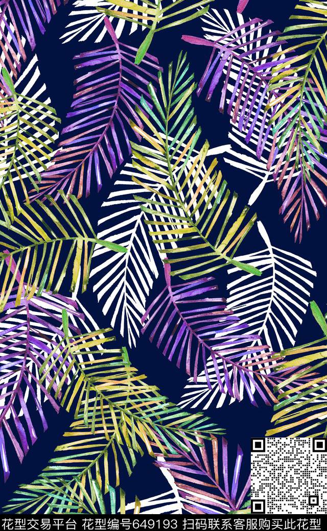 热带泳装泳装比基尼热带植物数码印花华亿平台下载（图片编号: 649193） - 瓦栏（Walan）