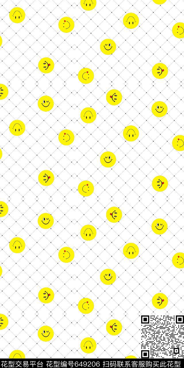 笑脸圆卡通传统印花华亿平台下载（图片编号: 649206） - 瓦栏（Walan）