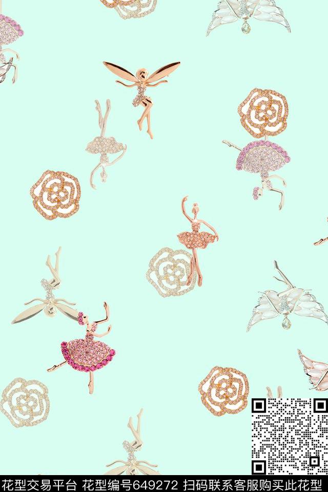 流行时尚首饰珠宝数码印花华亿平台下载（图片编号: 649272） - 瓦栏（Walan）