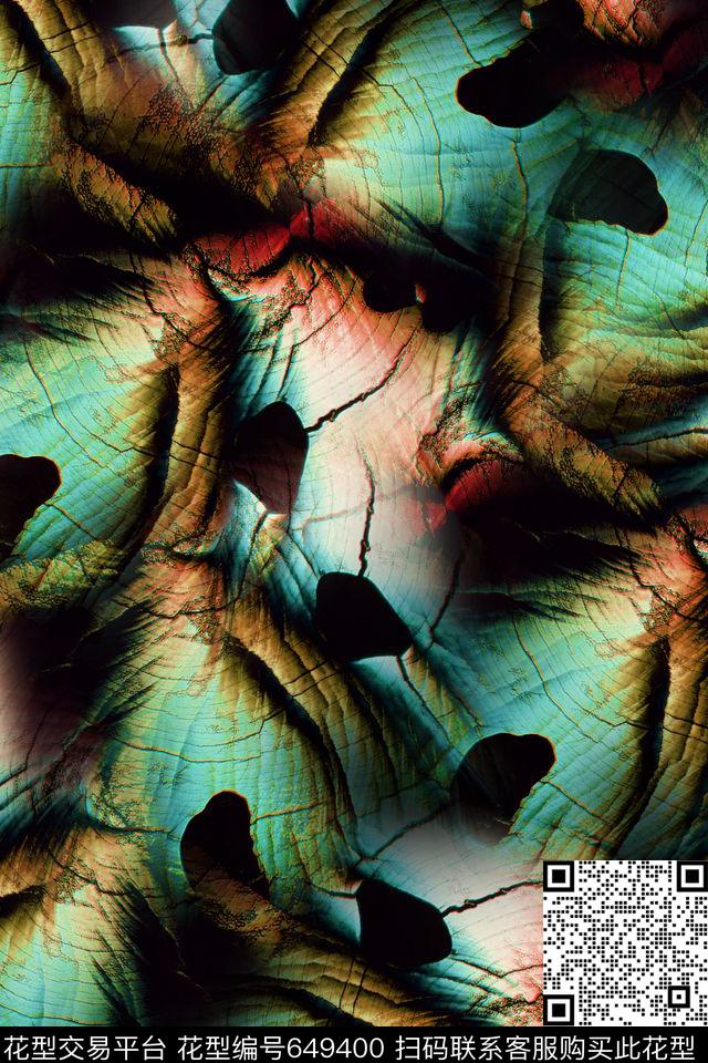 抽象自然纹理大理石数码印花华亿平台下载（图片编号: 649400） - 瓦栏（Walan）