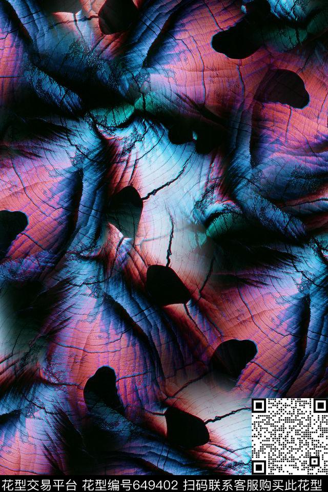 抽象自然纹理大理石数码印花华亿平台下载（图片编号: 649402） - 瓦栏（Walan）