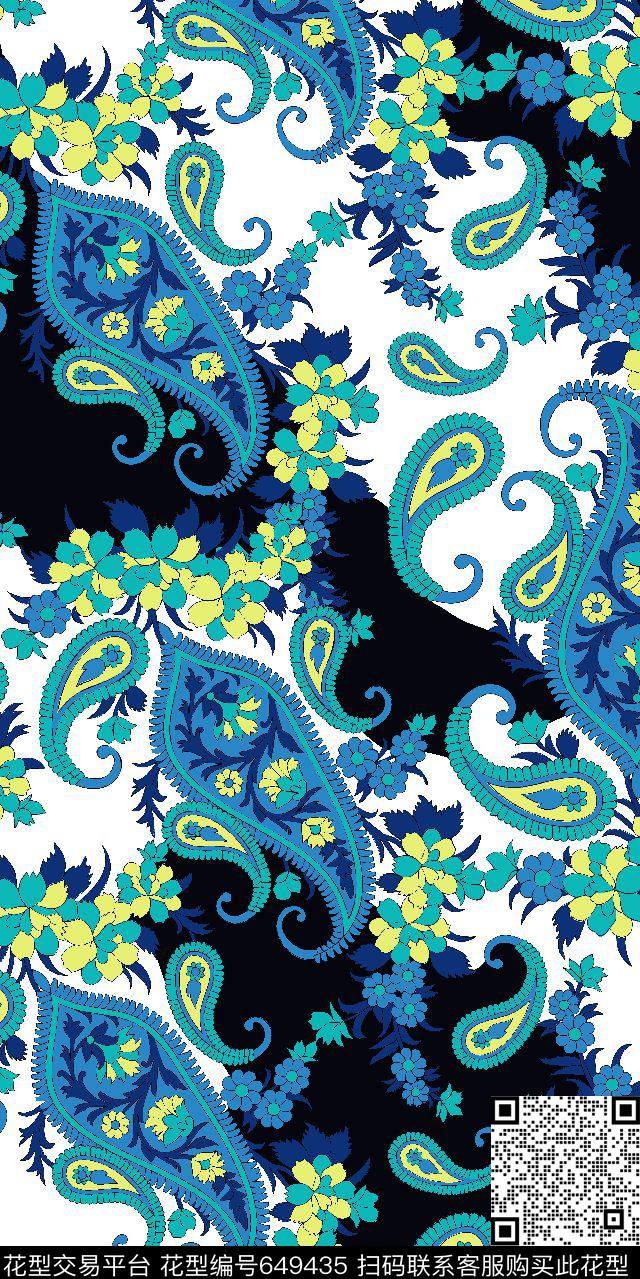 佩斯利Paisley火腿花传统印花华亿平台下载（图片编号: 649435） - 瓦栏（Walan）