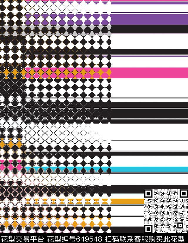 几何条纹女装传统印花华亿平台下载（图片编号: 649548） - 瓦栏（Walan）