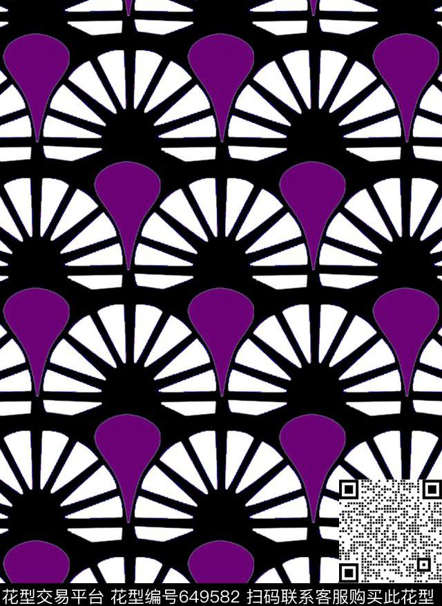 几何系列对称几何图形几何图案传统印花华亿平台下载（图片编号: 649582） - 瓦栏（Walan）