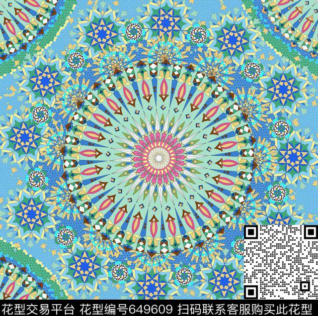 民族风传统印花华亿平台下载（图片编号: 649609） - 瓦栏（Walan）