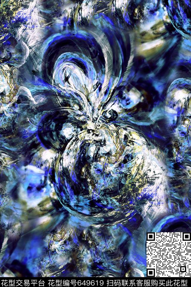 时尚抽象肌理纹理数码印花时尚大牌男装外套夹克卫衣棉服地理纹理印花时尚潮流女装外套彩绘数码印花数码印花华亿平台下载（图片编号: 649619） - 瓦栏（Walan）