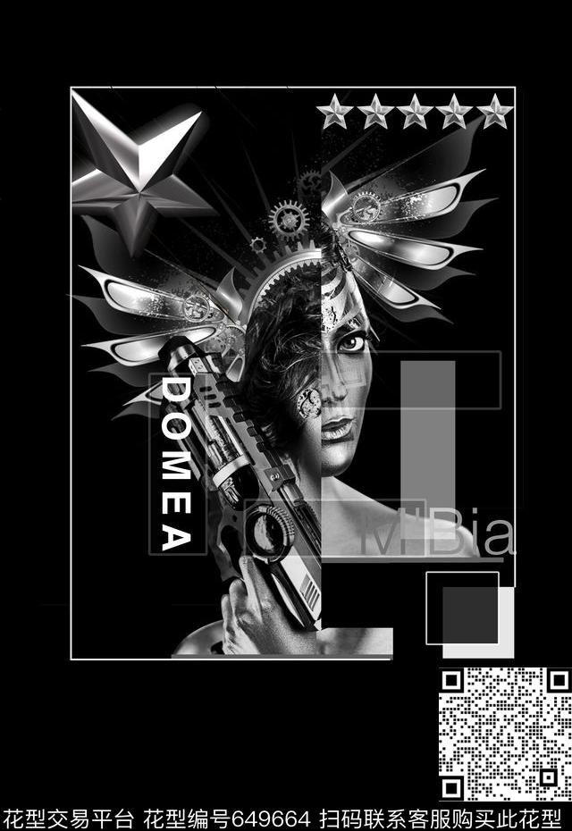 VK-抽象几何系列数码印花华亿平台下载（图片编号: 649664） - 瓦栏（Walan）