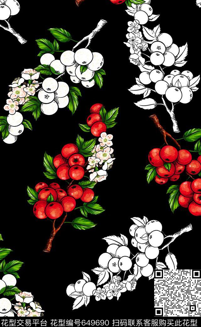 手绘高清花卉高清花卉小花数码印花华亿平台下载（图片编号: 649690） - 瓦栏（Walan）