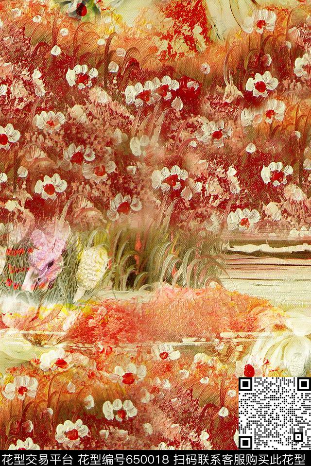 其他小碎花花卉数码印花华亿平台下载（图片编号: 650018） - 瓦栏（Walan）