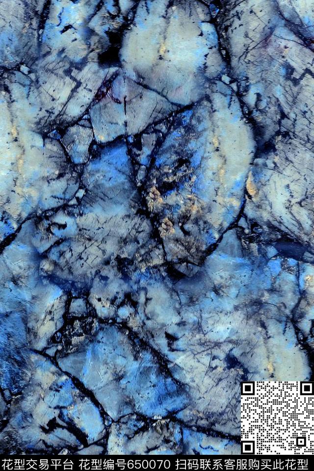 蓝色大理石黑色大理石深色大理石数码印花华亿平台下载（图片编号: 650070） - 瓦栏（Walan）