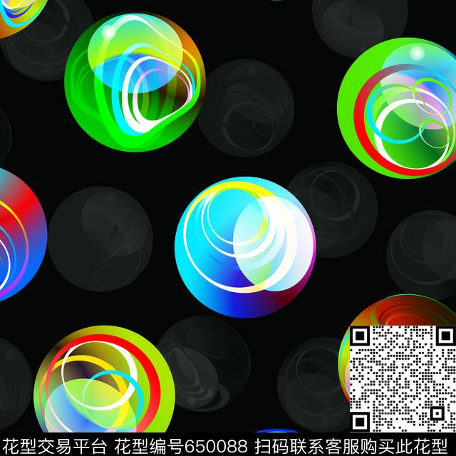 2017年春夏女装圆形花圆形珠子数码印花华亿平台下载（图片编号: 650088） - 瓦栏（Walan）