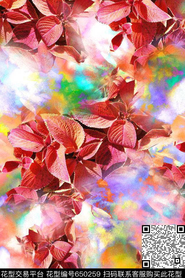 女装风景树叶数码印花华亿平台下载（图片编号: 650259） - 瓦栏（Walan）