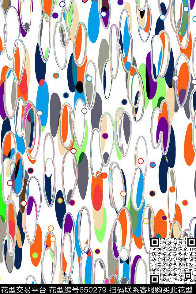 女装圆点波点数码印花华亿平台下载（图片编号: 650279） - 瓦栏（Walan）